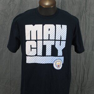 Manchester City Shirt - Man City Big Logo - Men's Extra-Large